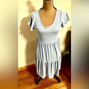 NO BRAND TAG Elegant Light Blue Women's Dress